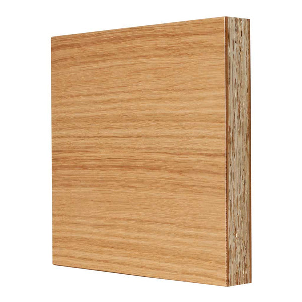 1-¾" quarter sawn white oak flush door corner sample