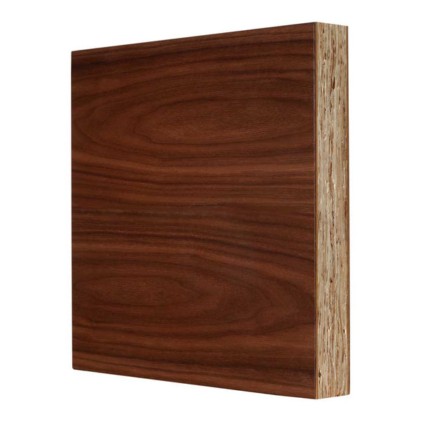 1-¾" walnut flush door corner sample